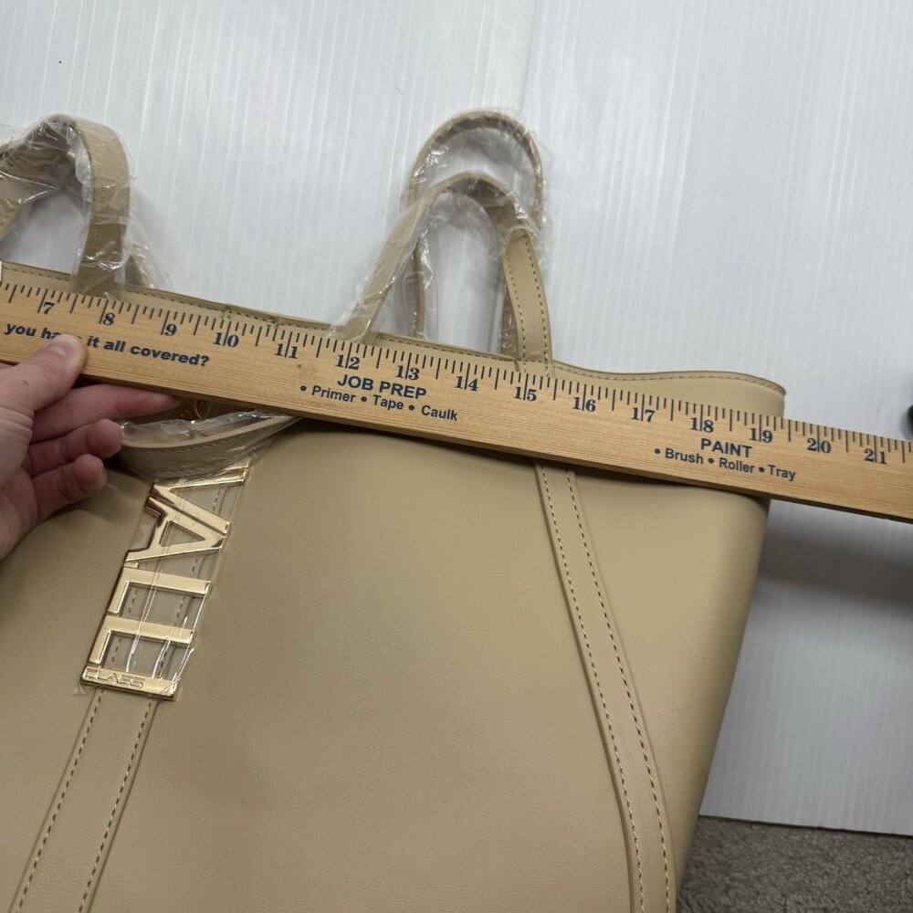 Cavalli Class Sandra Shopper Tote Almond Buff Logo Shoulder Bag Large Neutral - Picture 13 of 13